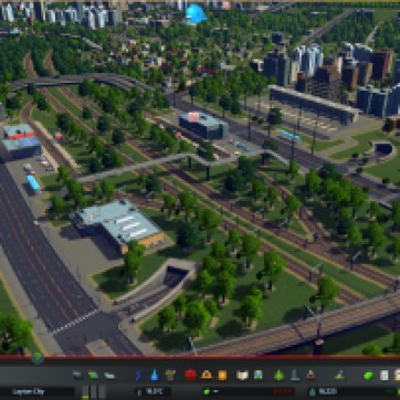 An example of a suburbia transit hub. One station has metro rail the other inter city. Also a bus station, taxi rank and parking building. The metro rail station is currently deactivated